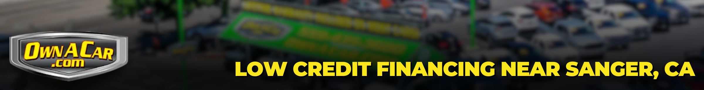 Banner for a used car financing page