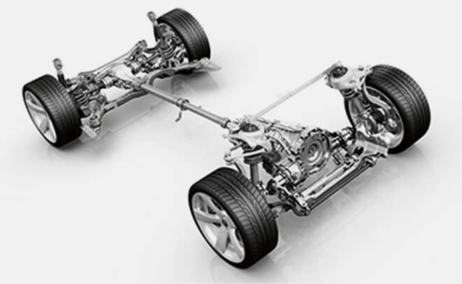 Axel Body With Wheels And Rims